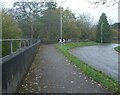 Riverside walkway at Wildmill, Bridgend