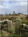 Waymarker Stone and Stile at Windyway Cross