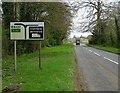 B4437 approaching Ditchley Gate (Blenheim Park)