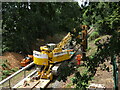 Electrification work on the Coryton line near Birchgrove