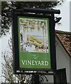 Sign for the Vineyard Inn, Abbot