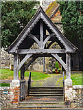 TQ5465 : Eynsford : lych-gate, Church of St Martin by Jim Osley