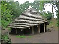 SJ5359 : Reconstructed Bronze Age roundhouse by Oliver Dixon