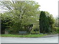 Seat at Llangorwen crossroads