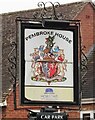 Sign for the Pembroke House, Tenbury Wells