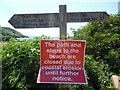 SX4952 : Signpost and Notice at Jennycliff Bay by David Hillas
