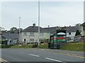 Bus shelter, A487, Bow Street