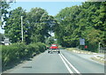 A497 at Bron Eifion Hotel entrance