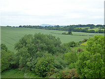 SO4108 : View north from Raglan Castle by Robin Webster