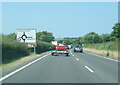 A497 nearing Abererch roundabout