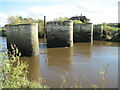 Piers  of  former Toll Bridge  over  River Aire