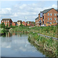 New canalside housing in Kidderminster, Worcestershire