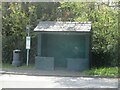 SH5970 : Bus stop and shelter, Llandegai by Meirion