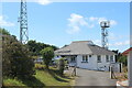 Building at base of two masts, St Patrick Hill