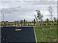 New playpark and distant houses