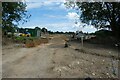 Construction beside the car park