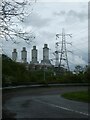 Rockcliffe Hall Gas Fired Power Station and pylons