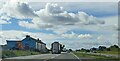 SK9319 : A1 southbound, South Witham: truckstop at the former Fox Inn by Christopher Hilton