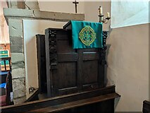 SO6594 : Pulpit at Aston Eyre church by Fabian Musto