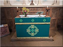 SO6594 : Altar at Aston Eyre church by Fabian Musto