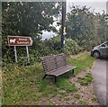 Animal Sanctuary direction sign, Church Road, Llanfrechfa, Torfaen