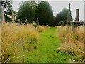 Looking along the  churchyard of St Matthew