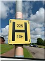 SJ5782 : Hydrant marker, Daresbury by Meirion