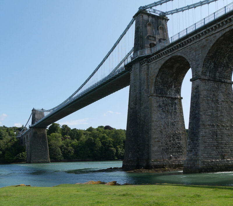 The Menai Suspension Bridge seen from... © habiloid Geograph Britain