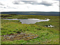 NY7535 : Old mine shaft and lochan on Bellbeaver Rigg by Mike Quinn
