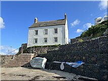 NT9267 : Attractive White House at St Abbs Harbour by Jennifer Petrie