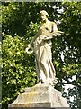 Statue on the Hunsworth war memorial, East Bierley