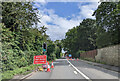 Temporary traffic lights, New Street, Bretforton