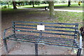 A Walk in Didsbury Village (73) Didsbury Park Metal Bench