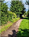 WNW along a path parallel with railway lines, Stonehouse