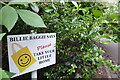 A Walk in Didsbury Village (82) Didsbury Park Cheery Billie Baggit  Litter Sign