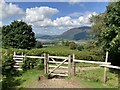 NY2223 : Gate on the Grisedale Pike path by Anthony Foster
