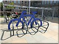NJ9308 : Cycle rack outside the Sir Duncan Rice Library by Oliver Dixon