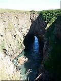 NK1038 : Collapsed sea cave at Bullers o'Buchan by Oliver Dixon
