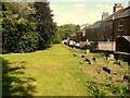 Looking along the southern edge of the second graveyard of Christ Church, Liversedge