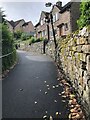 Walking up Butts Road, out of Bakewell.