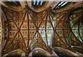 TL1407 : St Albans - Cathedral - Presbytery ceiling by Rob Farrow