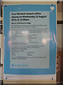 SU9676 : Closure Notice inside Barclays Bank branch, Windsor by David Hillas