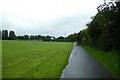 Path along the edge of the Barony