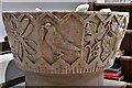 NY4348 : Wreay, St. Mary's Church: The alabaster font carved by Sarah Losh and William Septimus by Michael Garlick