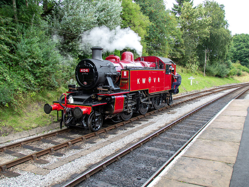 An Ivatt tank at Oxenhope © John Lucas :: Geograph Britain and Ireland