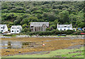 Houses on the A841 seen from Lochranza Castle Road, Lochranza, Arran