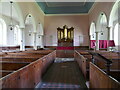 Church of St Mary Magdalene, Melchbourne, interior looking west