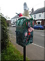 Back of decorated Post Box in Great Kingshill