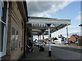 Entrance canopy at Retford railway station