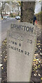 Old Milestone by the B5158, Bowfell Road, Urmston parish